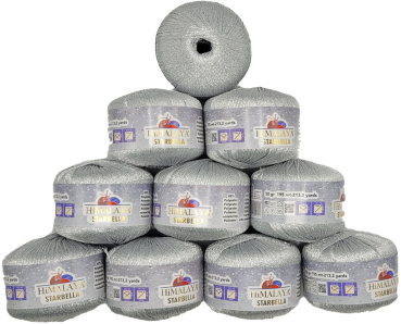 500 Gramm Himalaya Starbella Glitzergarn, Strickgarn mit Glitzer, Glitter Strickwolle einfarbig, 500g Effektgarn